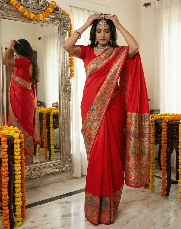 Traditional_Red_Silk_Saree_with_Exquisite_Meenakari_Zari_Work