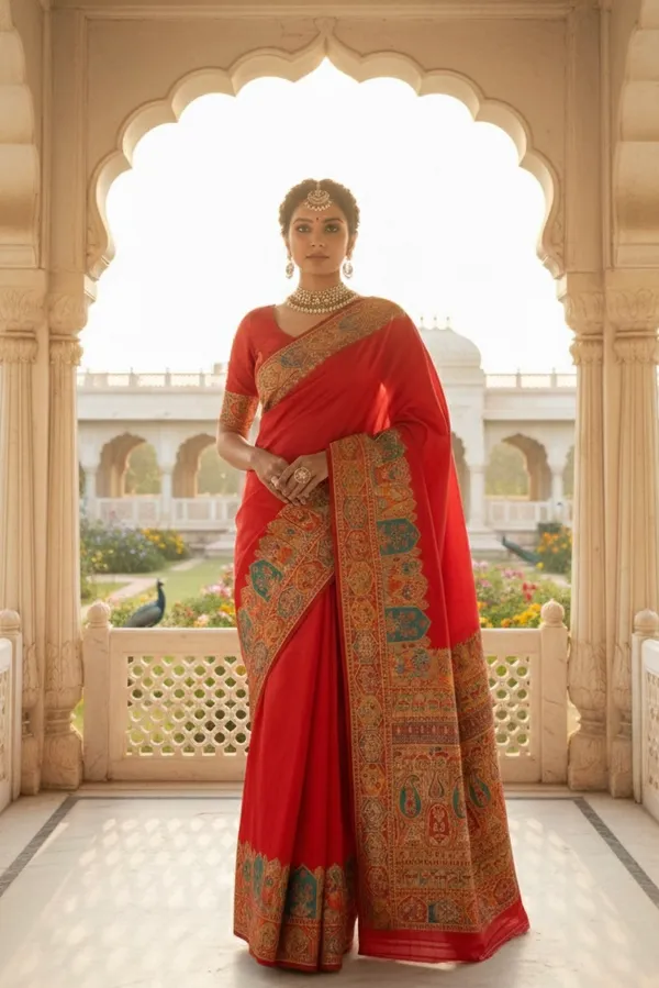 Traditional_Red_Silk_Saree_with_Exquisite_Meenakari_Zari_Work