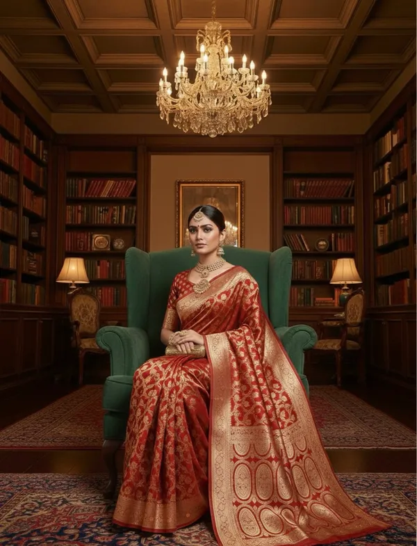 Crimson_Red_Elegance_Pure_Silk_Zari_Woven_Saree_With_Traditional_Pallu