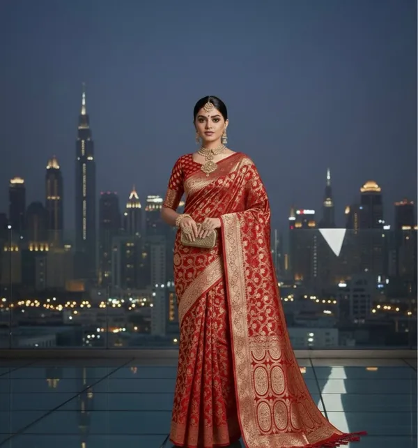 Crimson_Red_Elegance_Pure_Silk_Zari_Woven_Saree_With_Traditional_Pallu