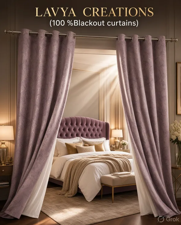 100%_BLACKOUT_CURTAINS.PACK_OF_TWO_CURTAINS.TEXTURE_DESIGN.LAVENDER_COLOUR.
