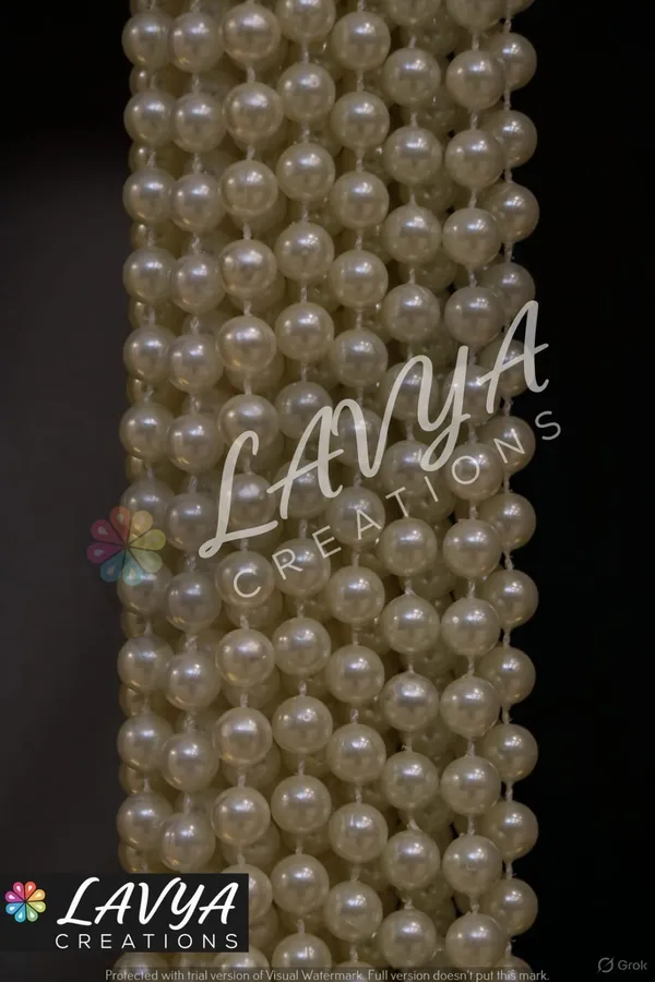 BEADS_CURTAINS.PACK_OF_TWO_.WHITE_PEARLS.