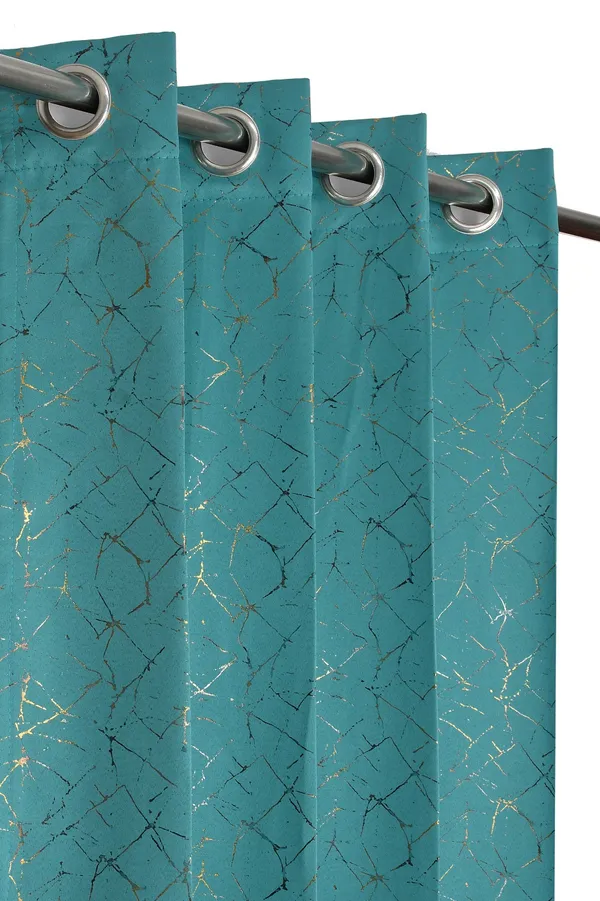 LAVYA_CREATIONS..PACK_OF_TWO_CURTAINS..HEAVY_BLACKOUTFOIL_CURTAINS.AQUA.