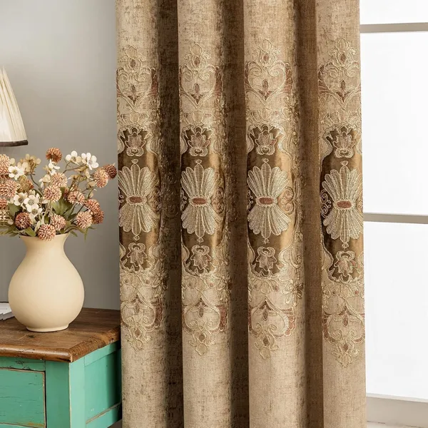IMPORTED_CHANEEL_EMBROIDERY_PANEL_CURTAINS.PACK_OF_TWO_CURTAINS.GOLD