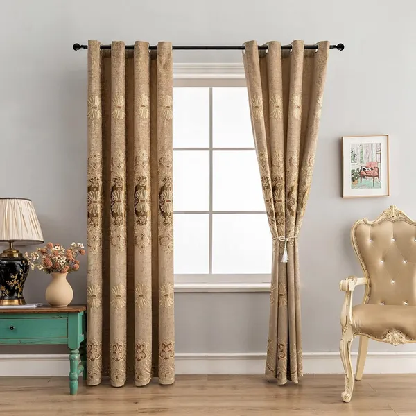 IMPORTED_CHANEEL_EMBROIDERY_PANEL_CURTAINS.PACK_OF_TWO_CURTAINS.GOLD