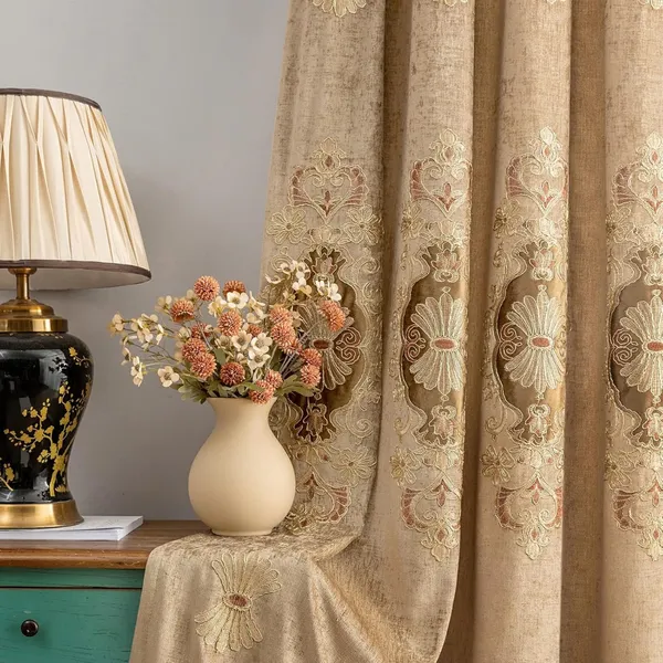 IMPORTED_CHANEEL_EMBROIDERY_PANEL_CURTAINS.PACK_OF_TWO_CURTAINS.GOLD