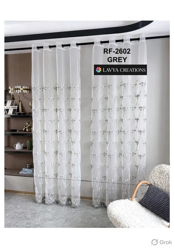 IMPORTED_EMBR0IDERY_CURTAINS.PACK_OF_TWO_CURTAINS.GREY.