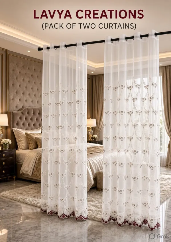 IMPORTED_EMROIDERY_CURTAINS.PACK_OF_TWO_CURTAINS.MAROON.