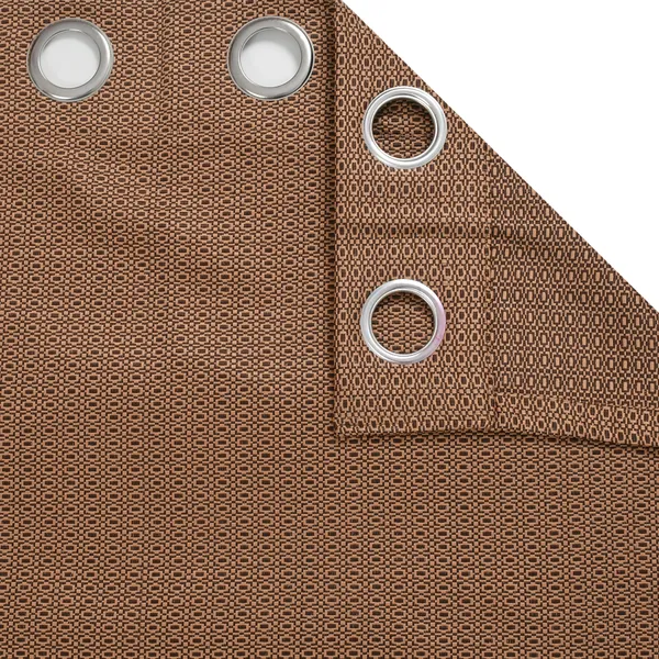 LAVYA_CREATIONS.PACK_OF_2.COTTON_DOBBY_CURTAINS.BROWN.