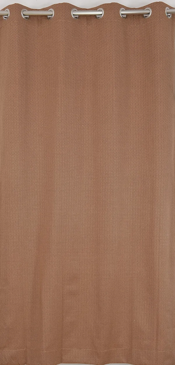 LAVYA_CREATIONS.PACK_OF_2.COTTON_DOBBY_CURTAINS.BROWN.