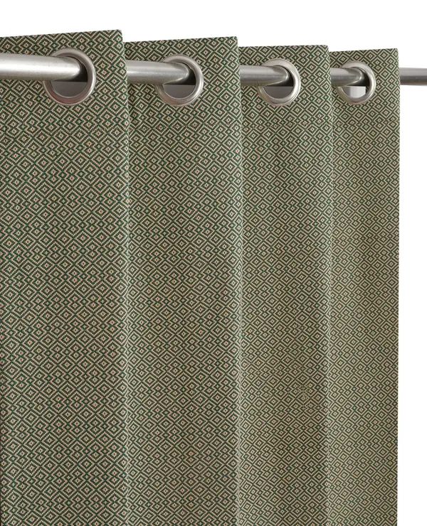 LAVYA_CREATIONS.PACK_OF_2.GREEN_BEIGE..DOBBY_PATTERN.