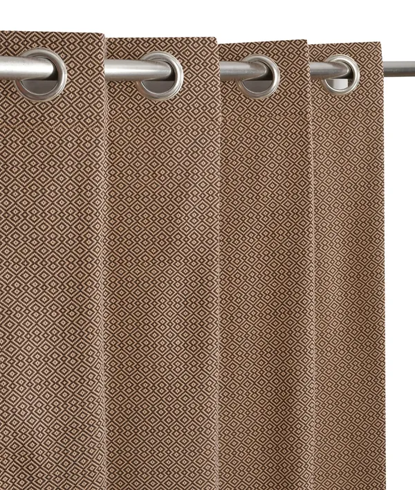 LAVYA_CREATIONS.PACK_OF_2._BROWN_BEIGE.DOBBY_PATTERN
