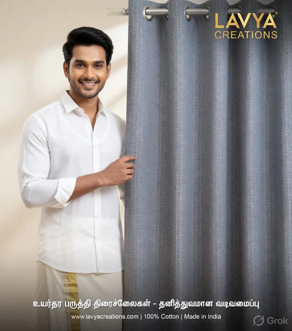 LAVYA_CREATIONS.PACK_OF_TWO_CURTAINS.GREY