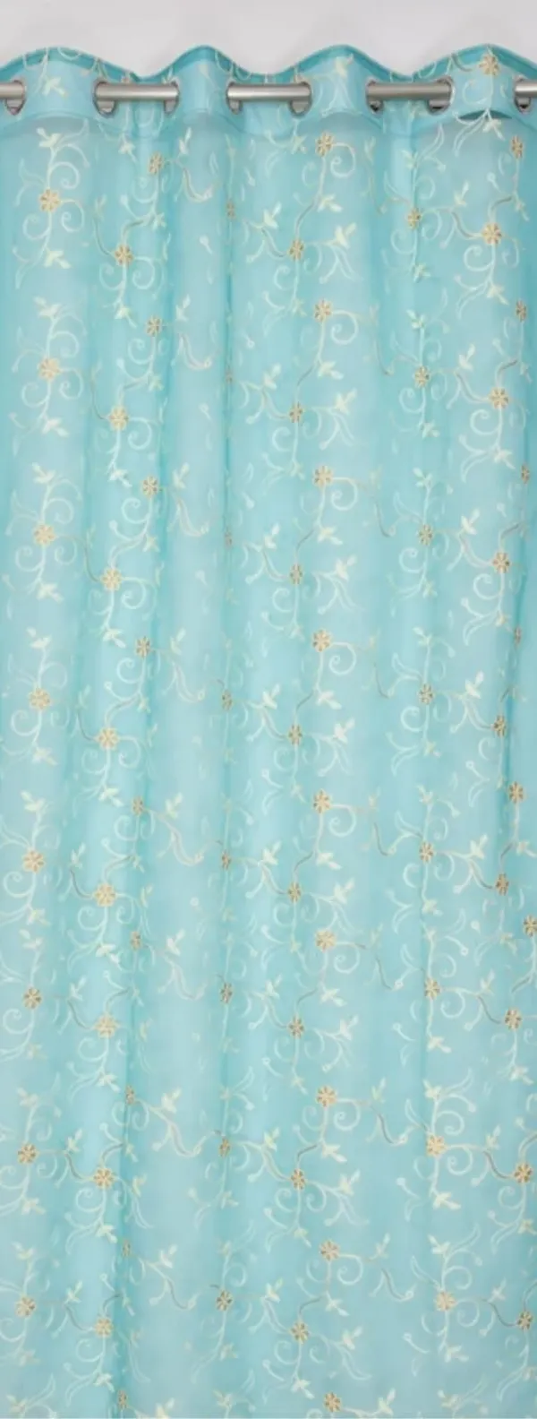 LAVYA_CREATIONS.PACK_OF_TWO_CURTAINS.TISSUE_EMBROIDERY.AQUA