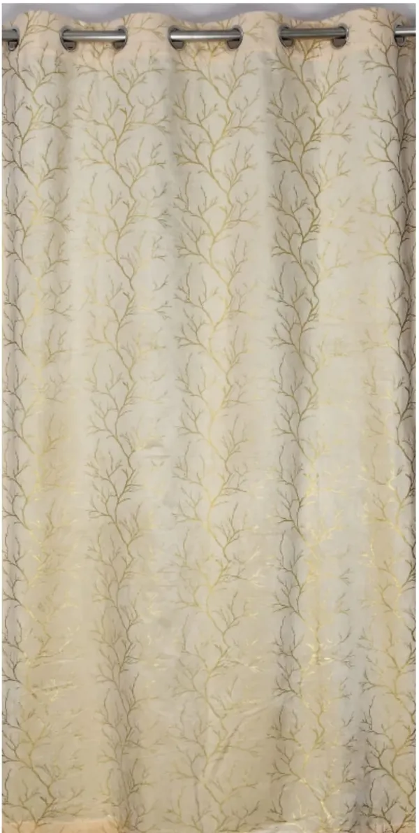 LAVYA_CREATIONS.PACK_OF_TWO_CURTAINS.VELVET_FOIL.CREAM.