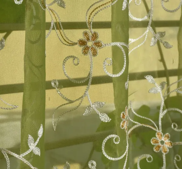 LAVYA_CREATIONS.TISSUE_EMBROIDERY_CURTAINS.PACK_OF_TWO_CURTAINS.GREEN.
