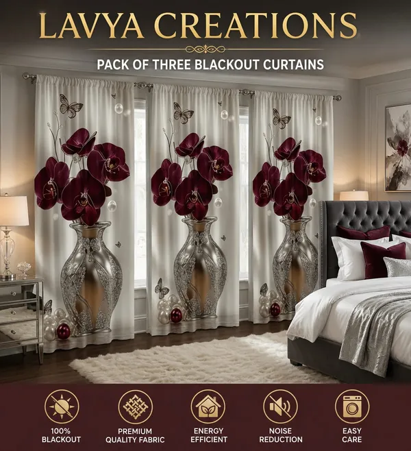 LAVYA_CREATIONS._PACK_OF_THREE_CURTAINS.FLOWER_POT