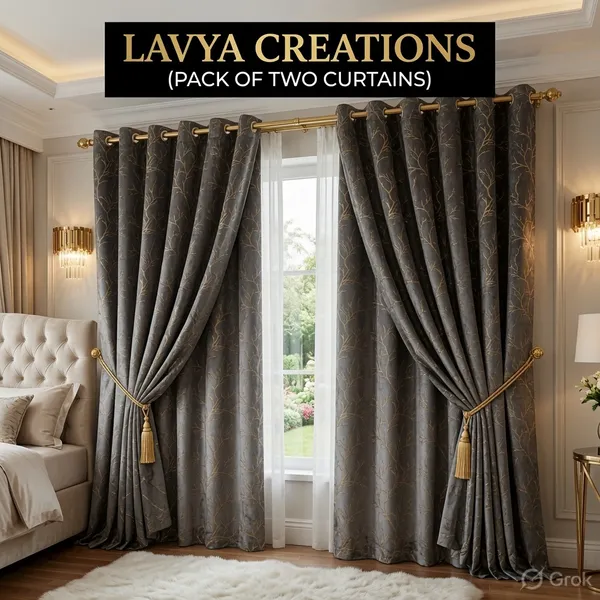LAVYA_CREATIONS._PACK_OF_TWO_CURTAINS.VELVET_FOIL.GREY.