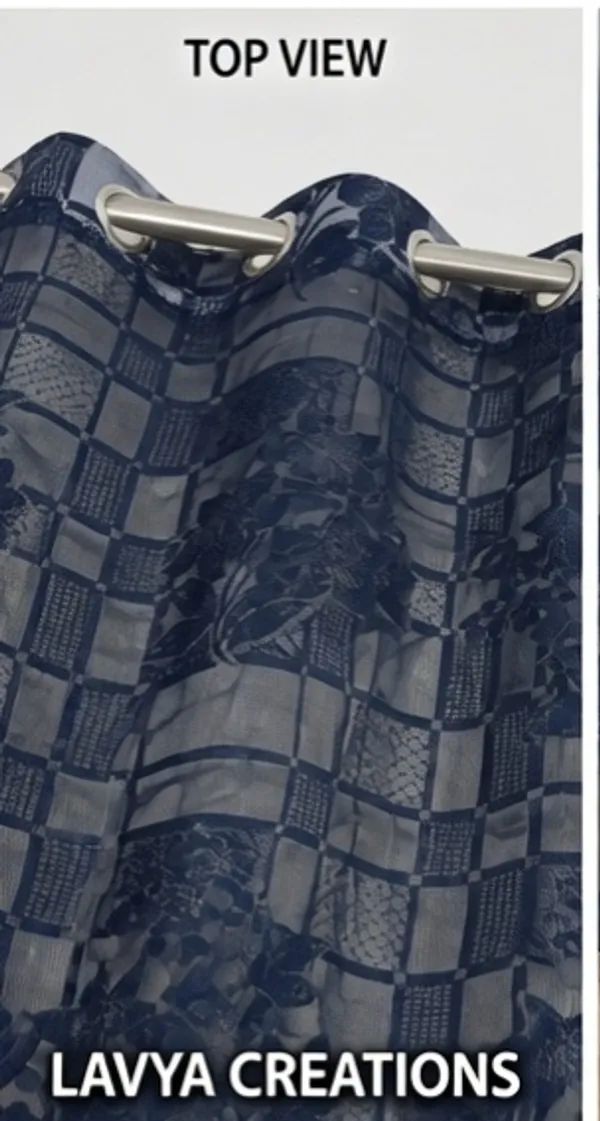 NET_CURTAINS.PACK_OF_FOUR_CURTAINS.CHECK_FLOWER_BLUE.