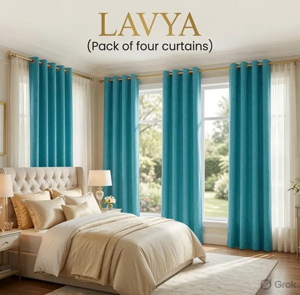 NET_CURTAINS.PACK_OF_FOUR_CURTAIN._AQUA.