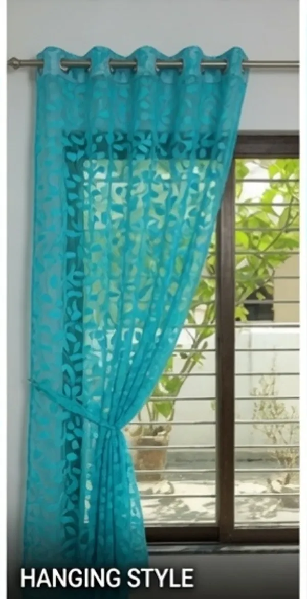 NET_CURTAINS(_LEAF).PACK_OF_FOUR_CURTAINS.AQUA.