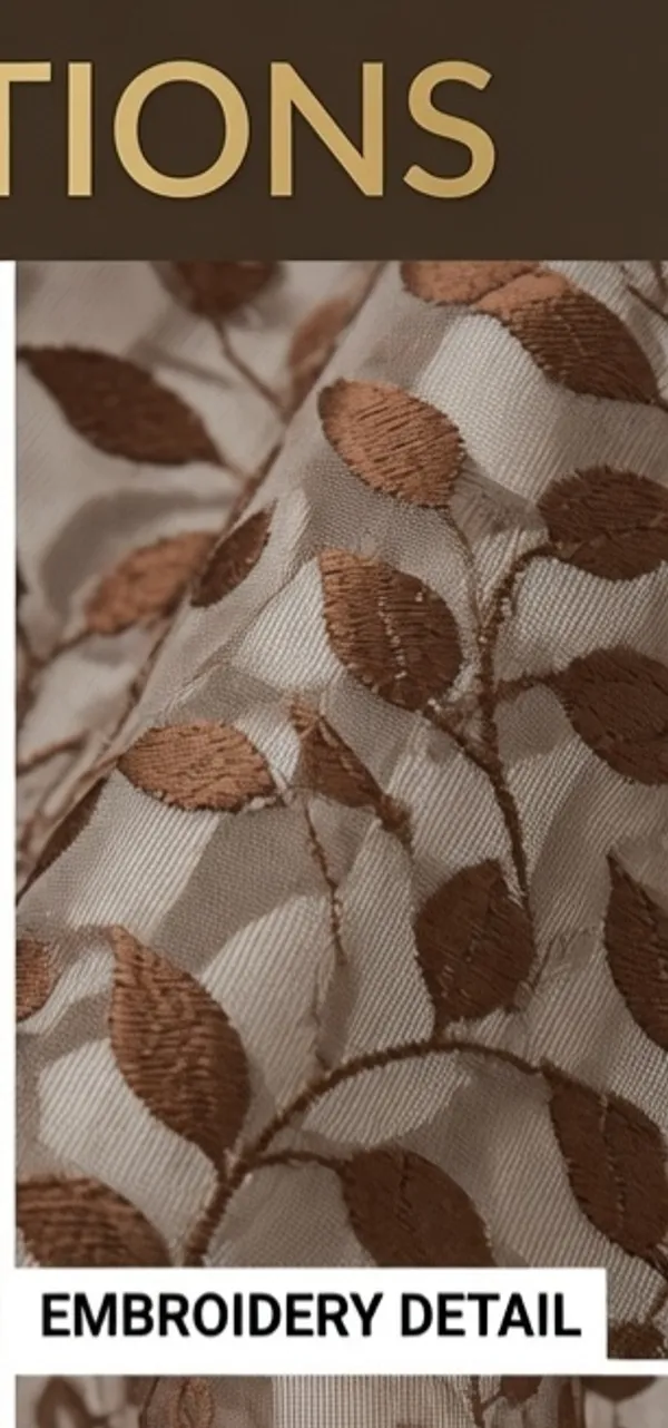 NET_CURTAIN(LEAF).PACK_OF_FOUR_CURTAINS.COFEE.