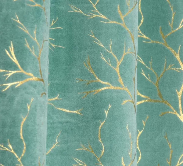 LAVYA_CREATIONS.PACK_OF_TWO_CURTAINS.VELVET_FOIL_.AQUA_GREEN.