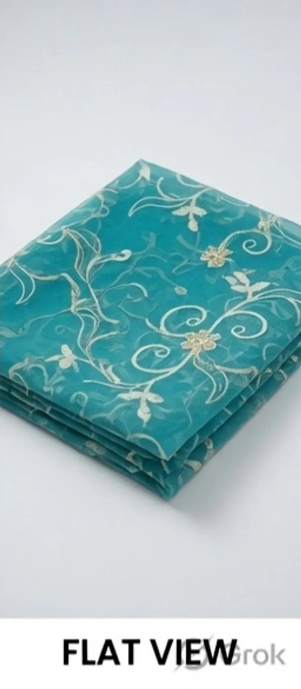 PRIMIUM_TISSUE_EMBROIDERY_CURTAINS.PACK_OF_FOUR(4)_CURTAINS.AQUA.