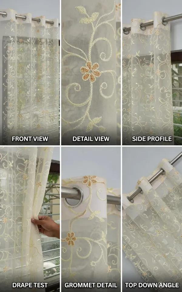 PRIMIUM_TISSUE_EMBROIDERY_CURTAINS.PACK_OF_FOUR(4)_CURTAINS.CREAM.