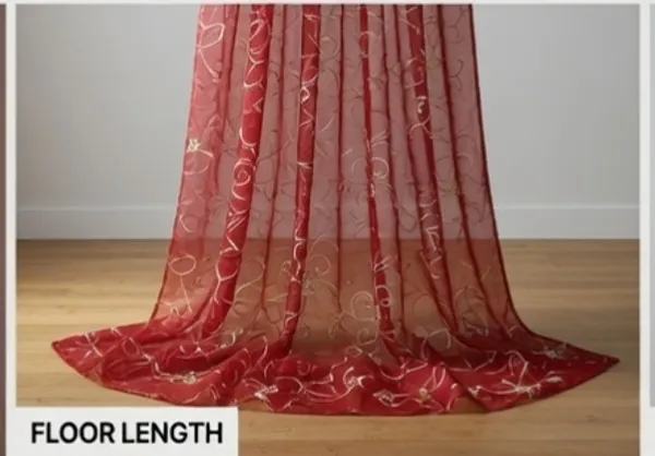 PRIMIUM_TISSUE_EMBROIDERY_CURTAINS.PACK_OF_FOUR_(4).CURTAINS.RED.