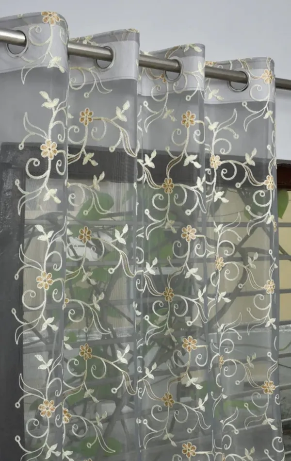 TISSUE_EMBROIDERY.PACK_OF_TWO_CURTAINS.GREY.