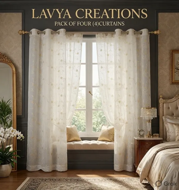 PRIMIUM_TISSUE_EMBRIODERY_CURTAINS.PACK_OF_FOUR(4)_CURTAINS.WHITE.