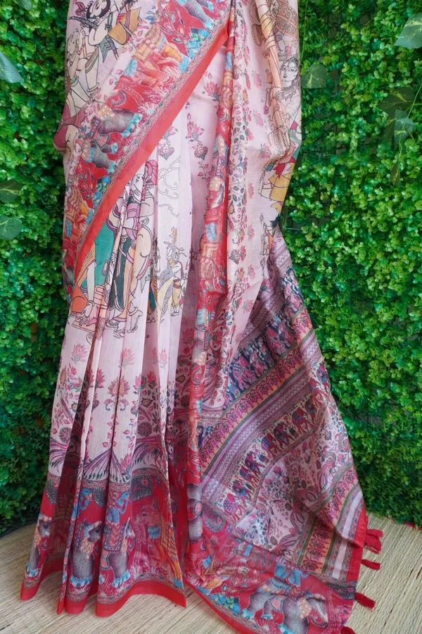 Blush_Pink_Base_color_Printed_Chanderi_Cotton_Saree