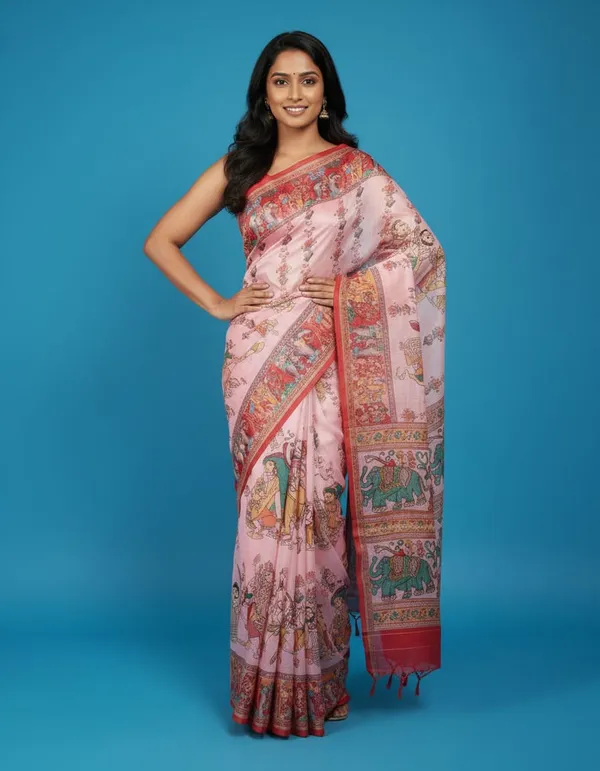 Blush_Pink_Base_color_Printed_Chanderi_Cotton_Saree