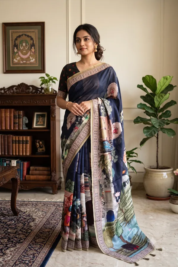 Kalamkari_Design_Printed_Cotton_saree