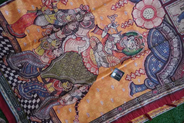 A_Vivid_color_Kalamkari_Kalamkari_Printed_Saree
