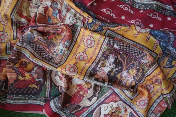 A_Vivid_color_Kalamkari_Kalamkari_Printed_Saree