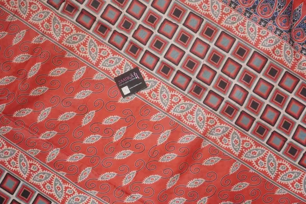 Black_Tusshar_Silk_Bandani_and_Ajarakh_Print_Light_Weight_Saree_for_Women