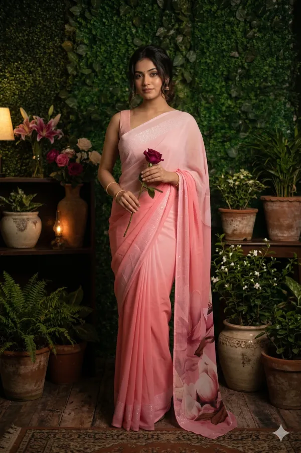 Pink_color_Beautiful_Flower_Print_Pallu_Weightless_Saree_for_Women