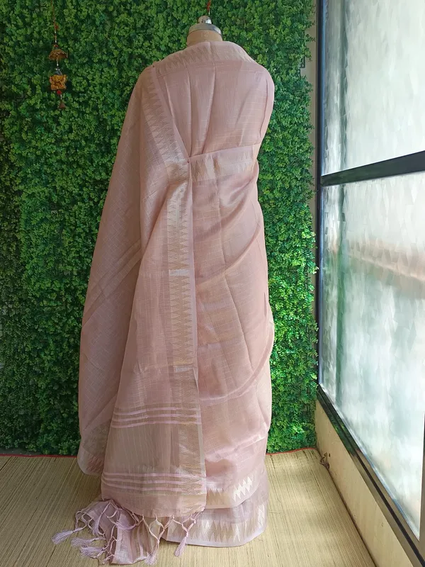 Blush_Pink_color_Zari_woven_Border_and_Tissue_Silk_Saree