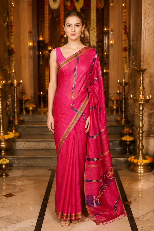 Handloom_Cotton_Sambhalpuri_Kotki_work_Saree