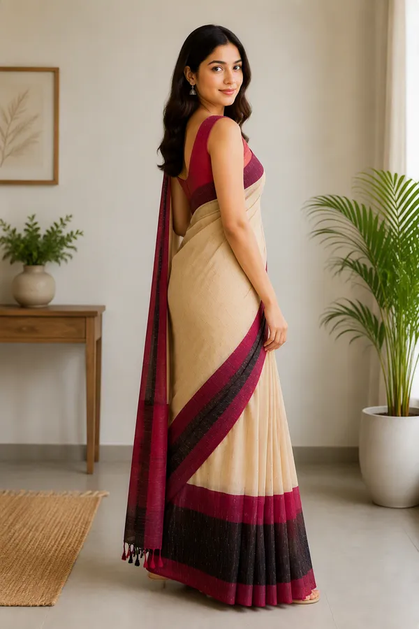 Handloom_Jute_Cotton_Saree