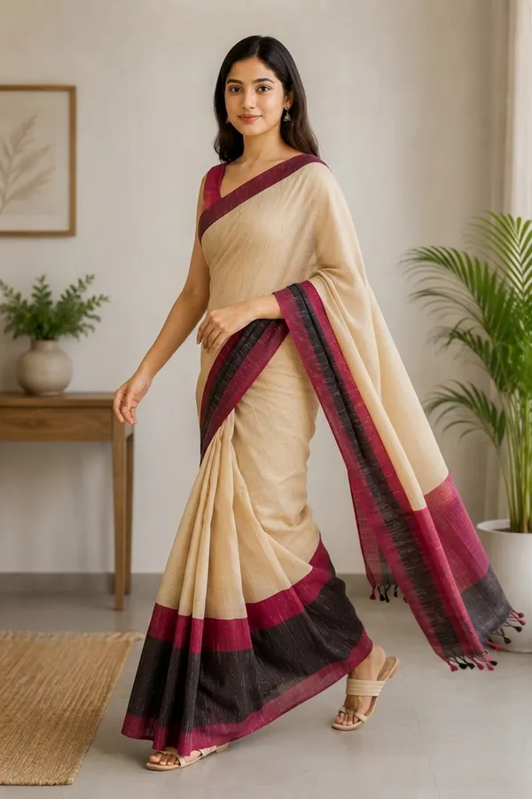 Handloom_Jute_Cotton_Saree