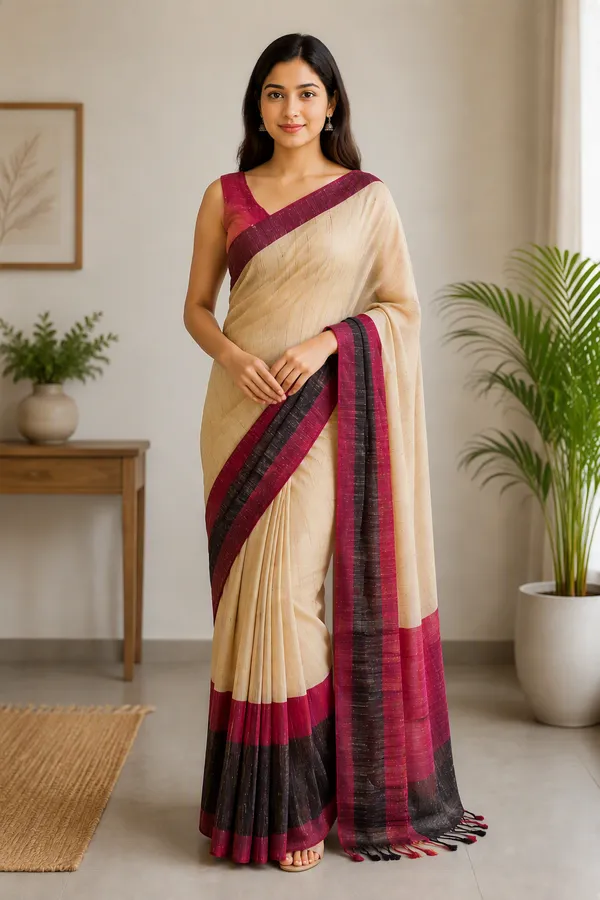Handloom_Jute_Cotton_Saree