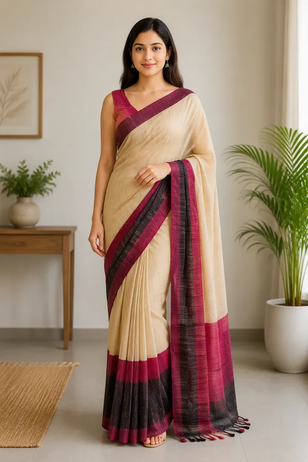 Handloom_Jute_Cotton_Saree