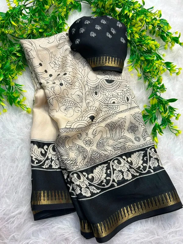 Ivory_color_Premium_Heavy_Mass_Mellow_Saree_with_High_Quality_Zari_Weaving_Border.