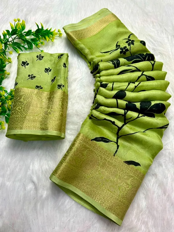 Pastel_Green_color_Premium_Heavy_Mash_Mellow_Saree_with_High_Quality_Zari_Weaving_Border.