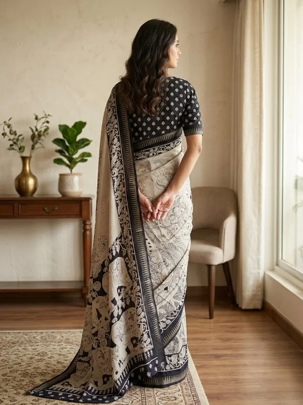 Ivory_color_Premium_Heavy_Mash_Mellow_Saree_with_High_Quality_Zari_Weaving_Border.