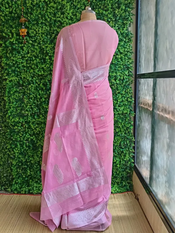Pink_color_Banaras_Silk_Woven_Saree