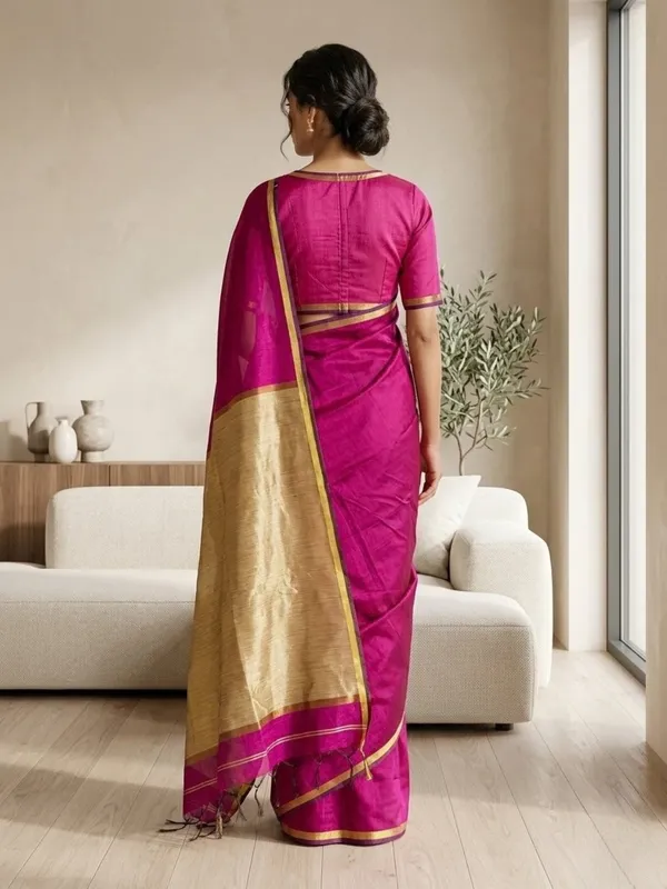 Purple_Wine_color_Handloom_Cotton_Silk_Saree_with_Ghicha_Pallu.
